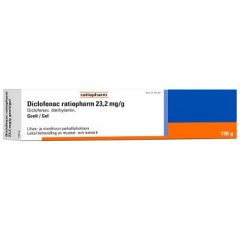 DICLOFENAC RATIOPHARM geeli 23,2 mg/g 150 g