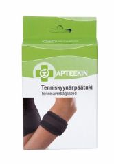 Apteekki tenniskyynärpäätuki (yksi koko) musta 1 kpl