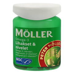 Möller Omega-3 Lihakset & nivelet 60 kaps