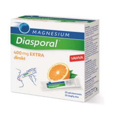 Diasporal Magnesium 400 Extra Direkt rakeet, annospussi 20 kpl