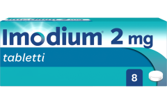 IMODIUM tabletti, kalvopäällysteinen 2 mg 8 fol