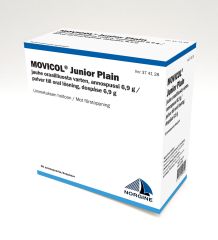 MOVICOL JUNIOR PLAIN jauhe oraaliliuosta varten, annospussi 30 kpl