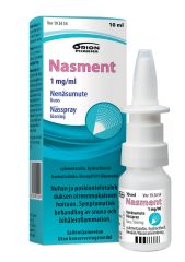 NASMENT nenäsumute, liuos 1 mg/ml sumutepumppu 10 ml