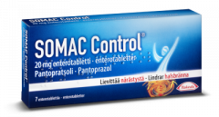SOMAC CONTROL 20 mg enterotabl 7 fol
