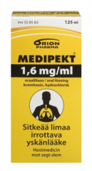 MEDIPEKT 1,6 mg/ml oraaliliuos 125 ml