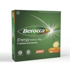 BEROCCA ENERGY ORANGE PORETABLETTI 60 kpl