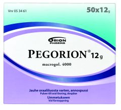 PEGORION jauhe oraaliliuosta varten, annospussi 12 g 50 x 12 g